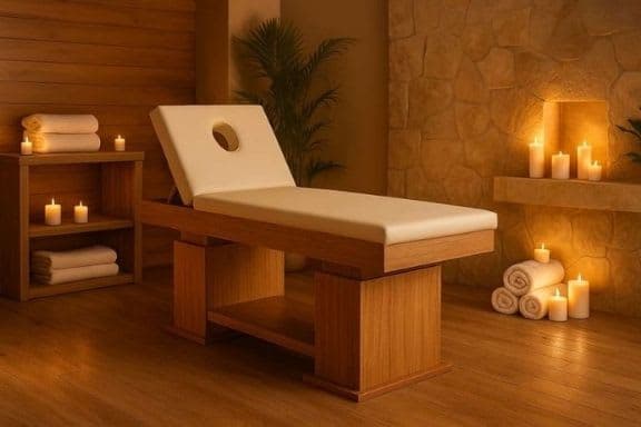Sırt Ayarlı Masaj Yatağı - Hareketli Başlıklı Profesyonel Masaj Masası ve Sedyesi - Profesyonel spa ve wellness ekipmanı