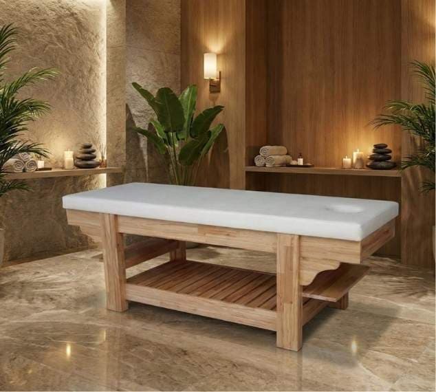 Kayın Masif Masaj Yatağı - Profesyonel Spa Masaj Masası ve Sedyesi - Profesyonel spa ve wellness ekipmanı