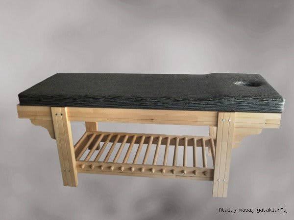 Tornalı Kayın Masif Masaj Yatağı - Klasik Tasarım Spa Masaj Masası ve Sedyesi - Profesyonel spa ve wellness ekipmanı