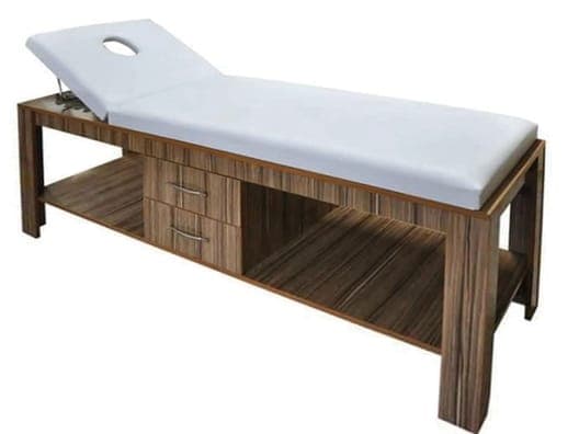 Çekmeceli ve Hareketli Başlıklı Masaj Yatağı - Fonksiyonel Terapi Masası ve Bakım Sedyesi - Profesyonel spa ve wellness ekipmanı