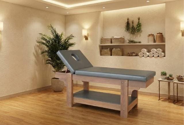 Hareketli Başlıklı Profesyonel Masaj Yatağı - Çok Amaçlı Spa ve Terapi Sedyesi - Profesyonel spa ve wellness ekipmanı