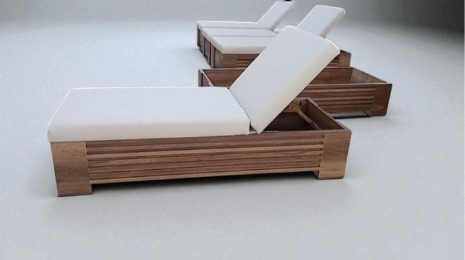 Lineer Tasarım Spa Dinlenme Koltuğu - Kademeli Ayarlı Profesyonel Relax Yatağı - Profesyonel spa ve wellness ekipmanı