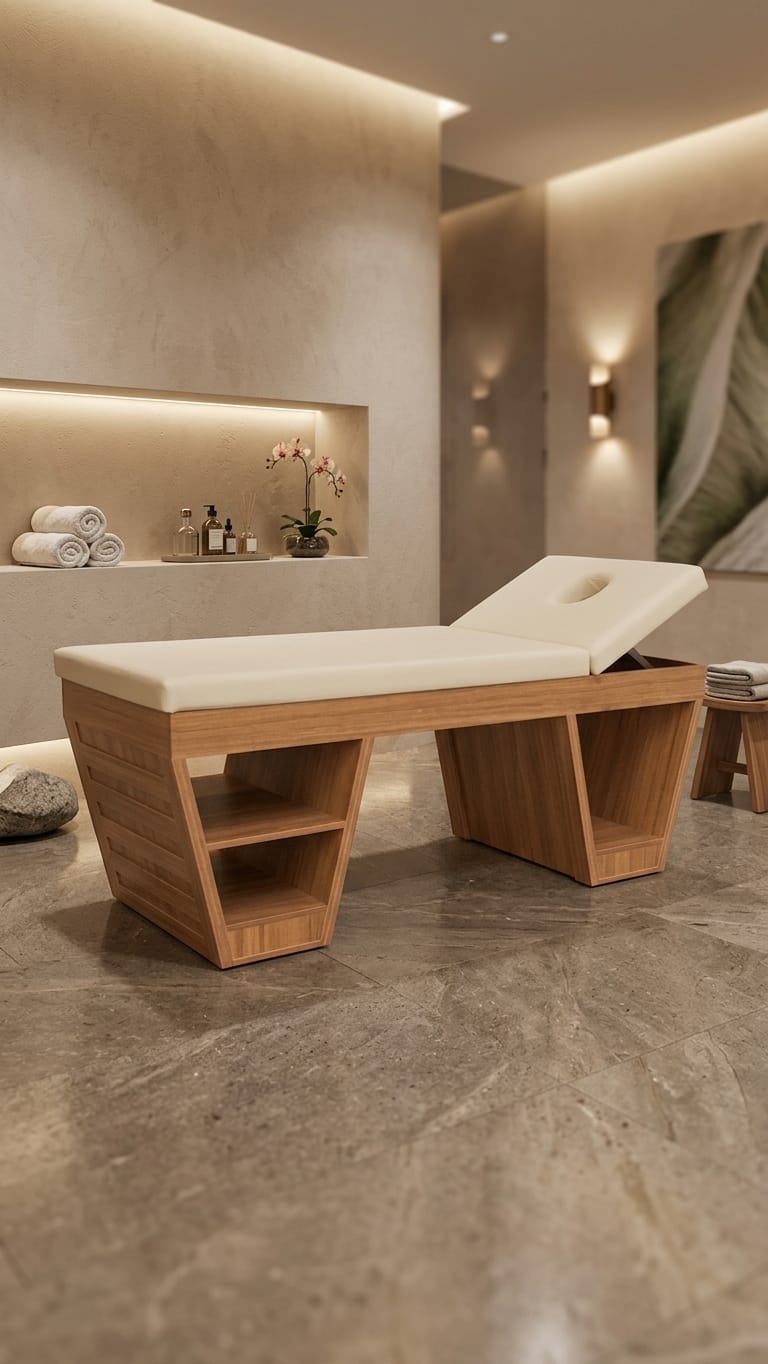 Lüks Modern Tasarım Masaj Yatağı ve Profesyonel Masaj Sedyesi - Profesyonel spa ve wellness ekipmanı