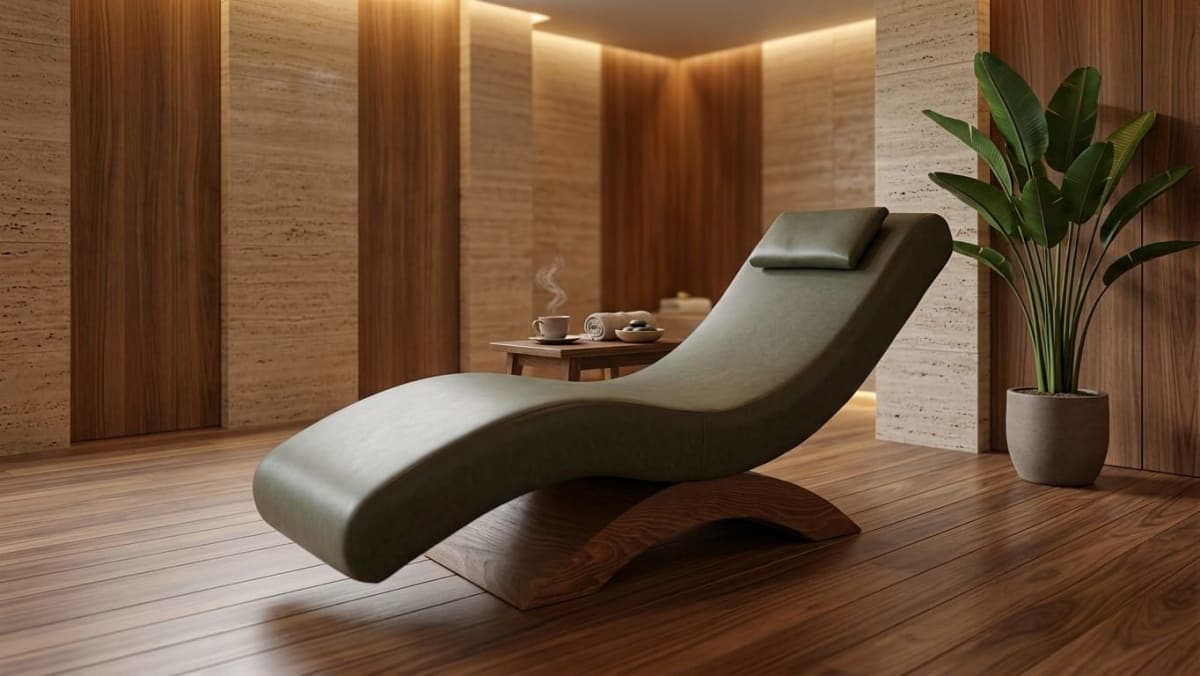 Lüks Relax Şezlong | S-Kıvrımlı Dinlenme Yatağı - Profesyonel spa ve wellness ekipmanı