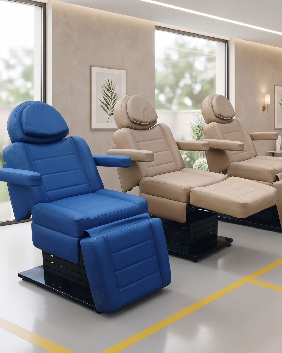 Profesyonel Motorlu Saç Ekim ve Medikal Estetik Sedyesi - Profesyonel spa ve wellness ekipmanı