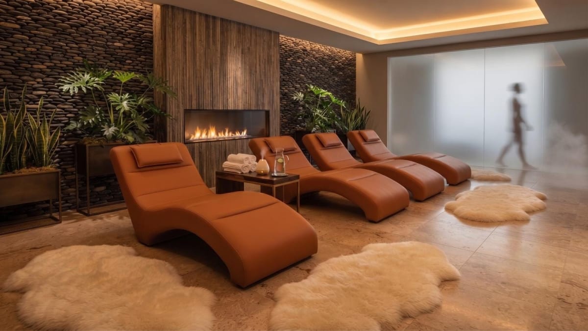 Ergonomik Spa Dinlenme Koltuğu (S-Kıvrımlı Relax Şezlongu) - Profesyonel spa ve wellness ekipmanı