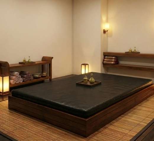 Masif Kayın Thai Masaj Yatağı