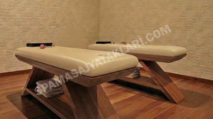 Modern Ahşap Tasarım Spa Yatağı