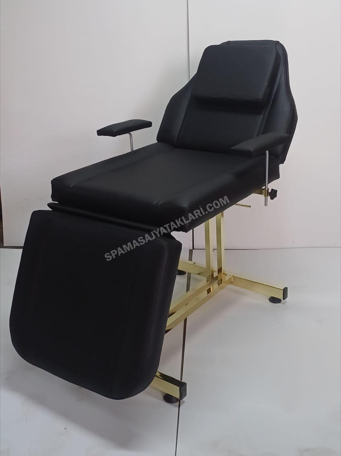 Siyah Cilt Bakım Sedyesi